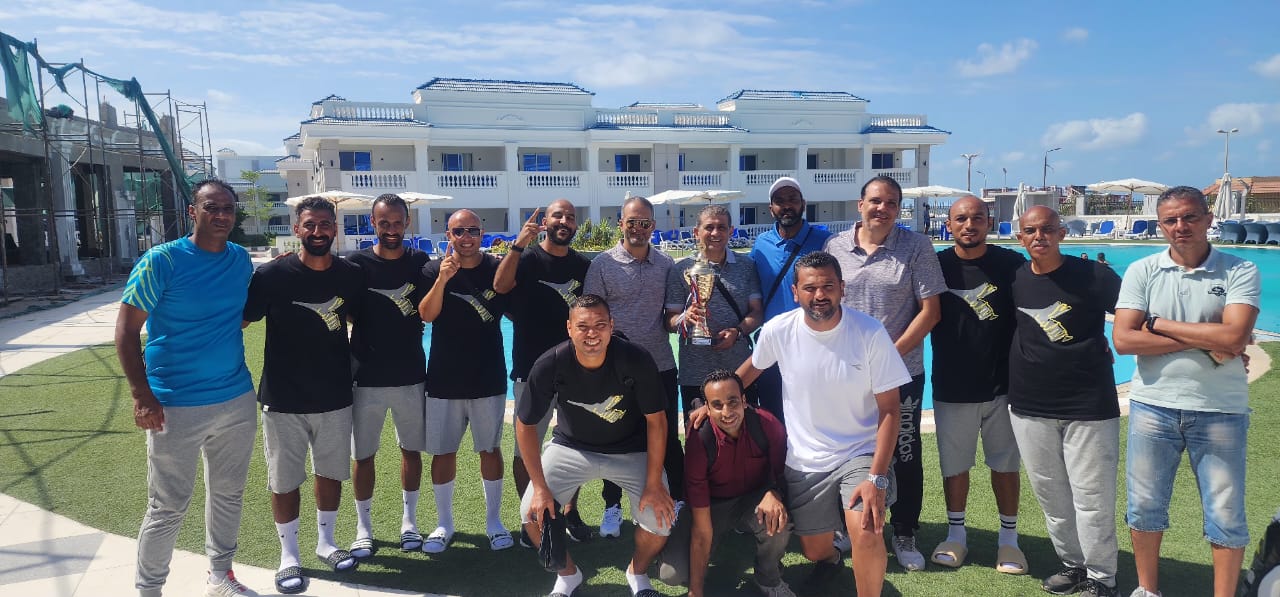 فريق الكرة الشاطئية بالقابضة للمطارات يتوج بكأس بطولة الجمهورية للشركات