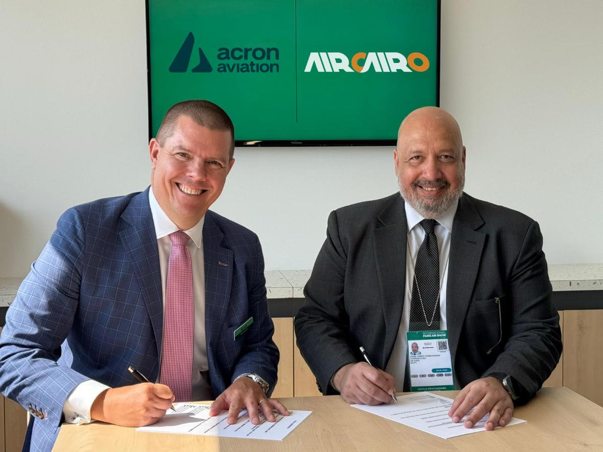 إير كايرو تُحلّق نحو المستقبل.. شراكة استراتيجية مع Acron Aviation لتطوير أنظمة السلامة والرقمنة الجوية