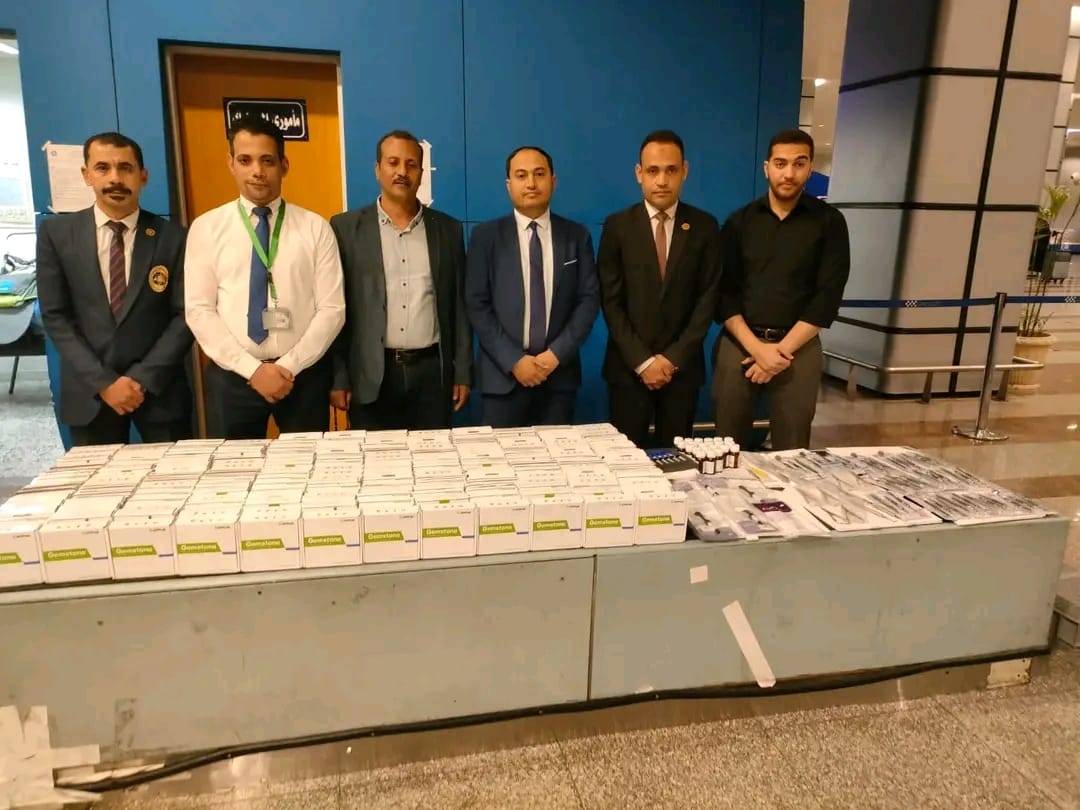 جمارك مطار الغردقة الدولي تضبط مستلزمات طب وجراحة الفم والأسنان