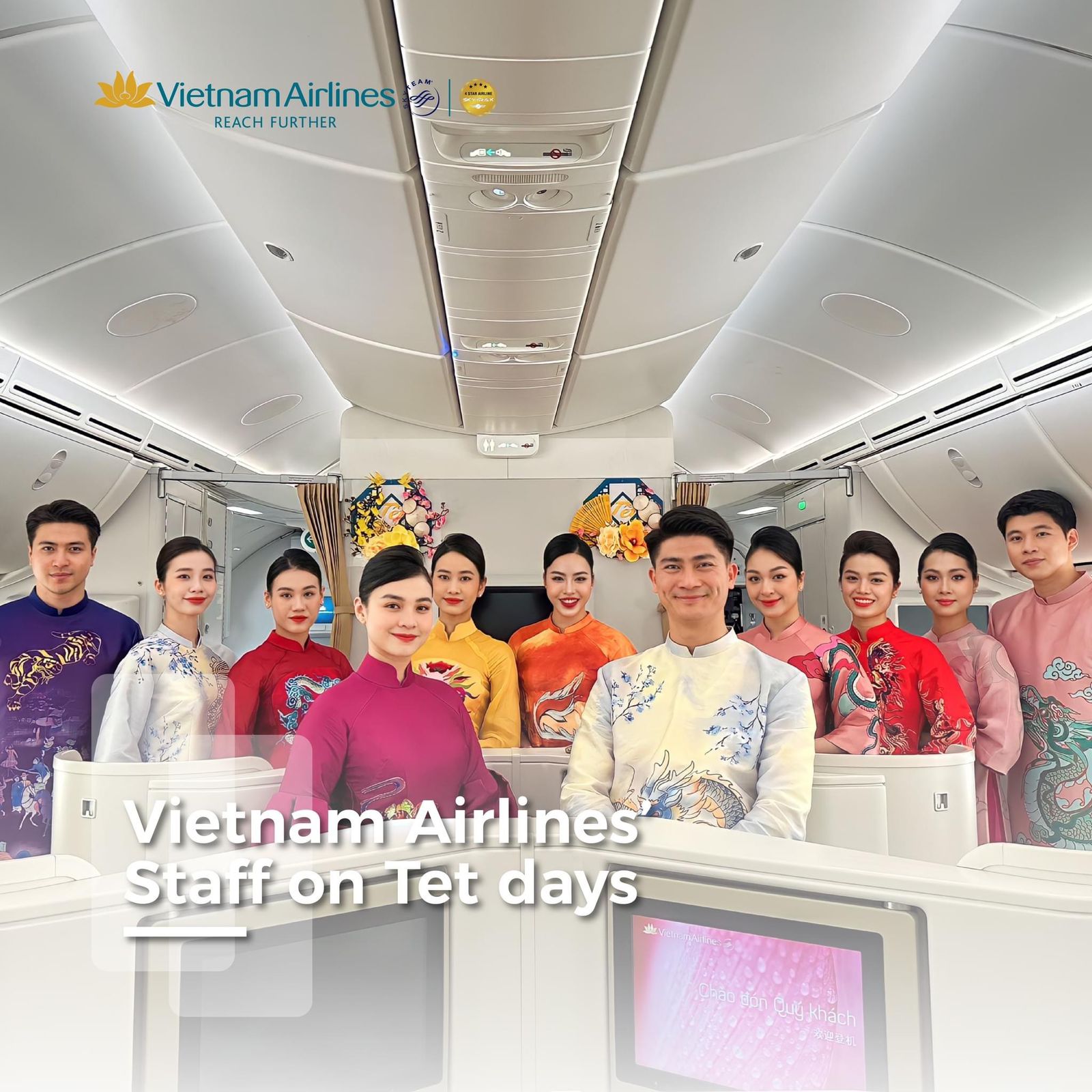 طيران فيتنام يحتفل بالعام الجديد بروح من التفاني والفرح
