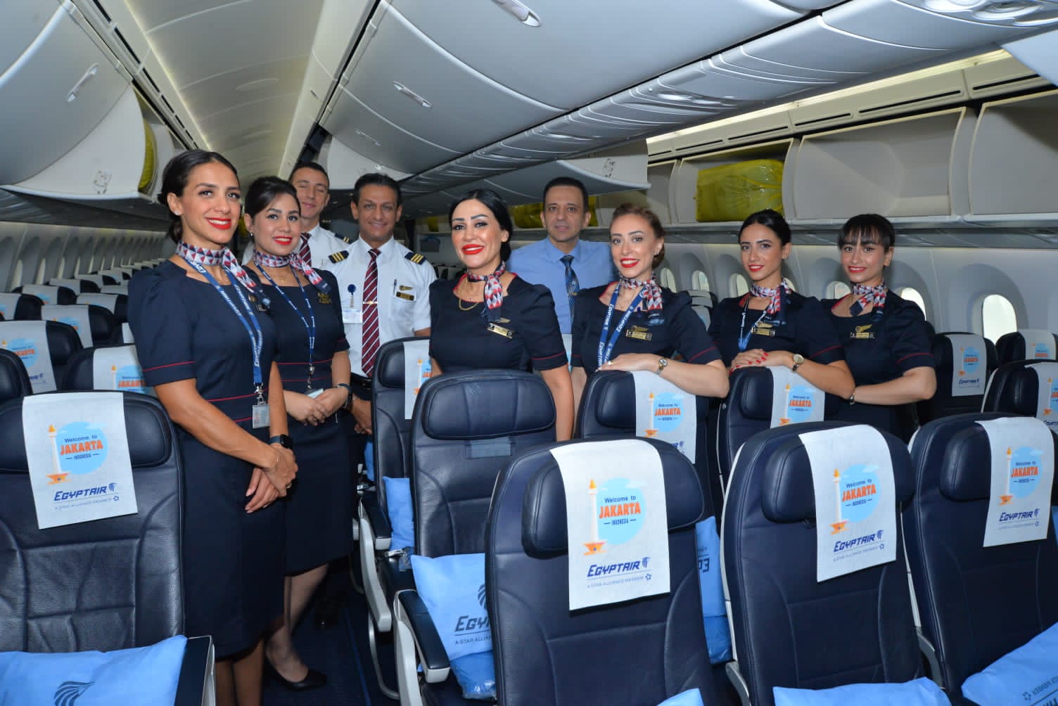 مصر للطيران تفتتح خط طيران مباشر بين القاهرة وجاكرتا